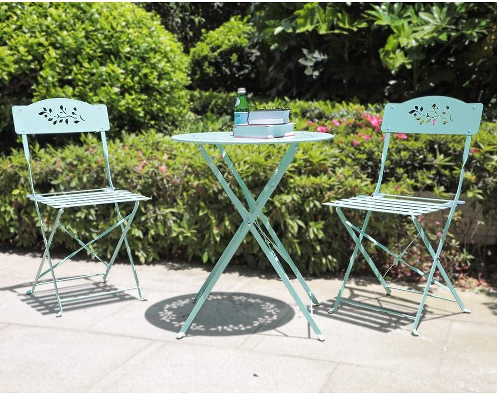 3 Piece Folding Patio Bistro Set Z946
