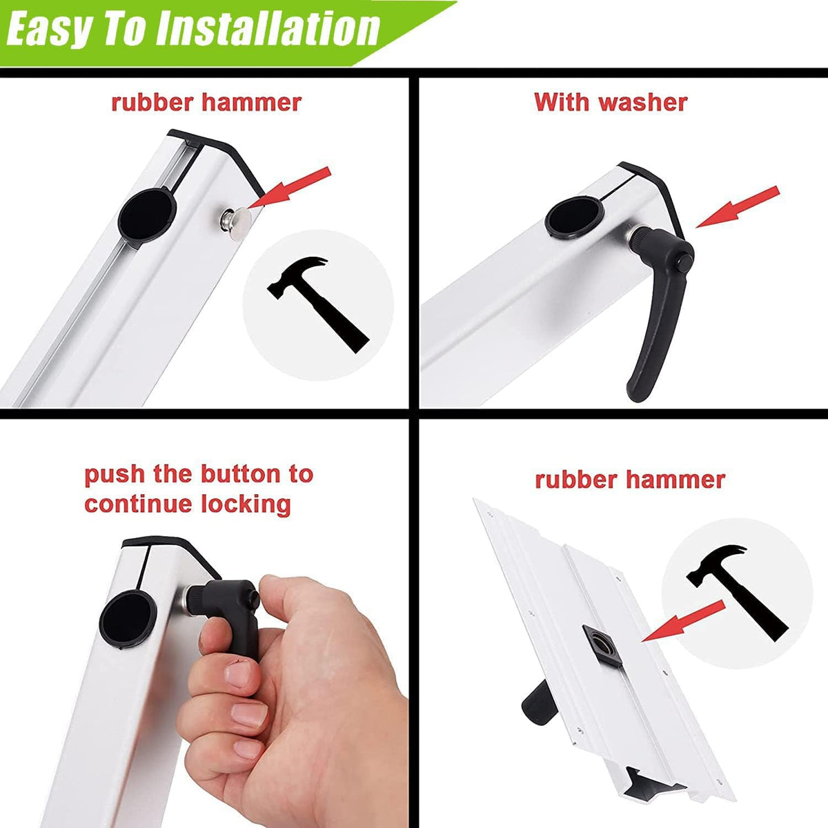 Adjustable Aluminum Alloy 360 Degree Rotation RV Table Mount O36799