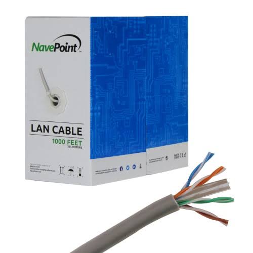Cat6 UTP CCA Ethernet Cable 1000 ft Grey X410