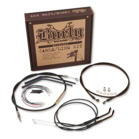 Black Vinyl Extended Cable/Brake Line Kit U7409