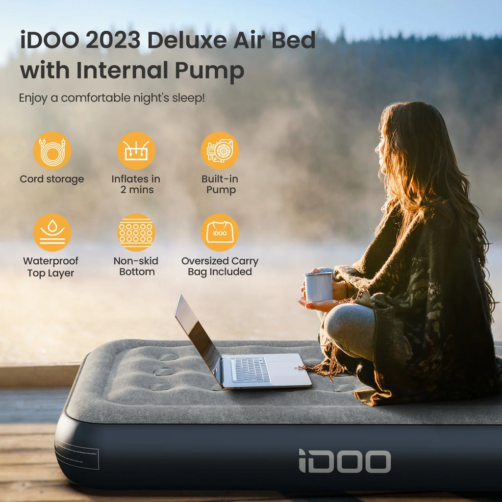 13'' Twin Inflatable Air Mattress with Built-in Pump I560276