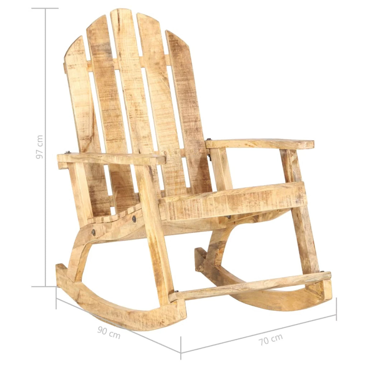 Garden Rocking Chair Solid Mango Wood M88099