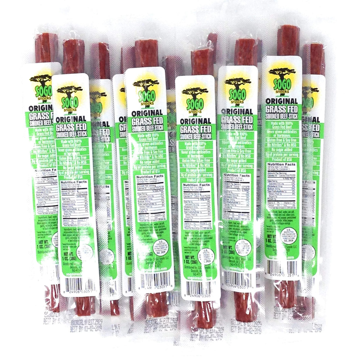 No Sugar 100% Grass-fed Beef Sticks 144-ct E5529
