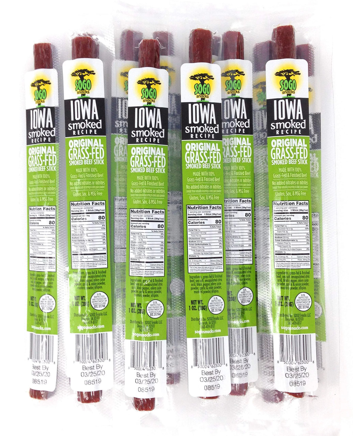 No Sugar 100% Grass-fed Beef Sticks 144-ct E5529