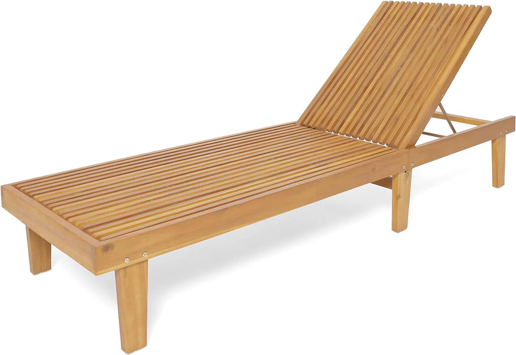 Outdoor Wooden Chaise Lounge U796