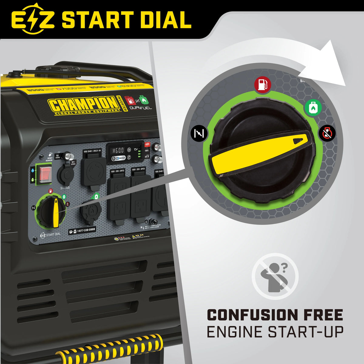 8500-Watt Dual Fuel Inverter Generator M928