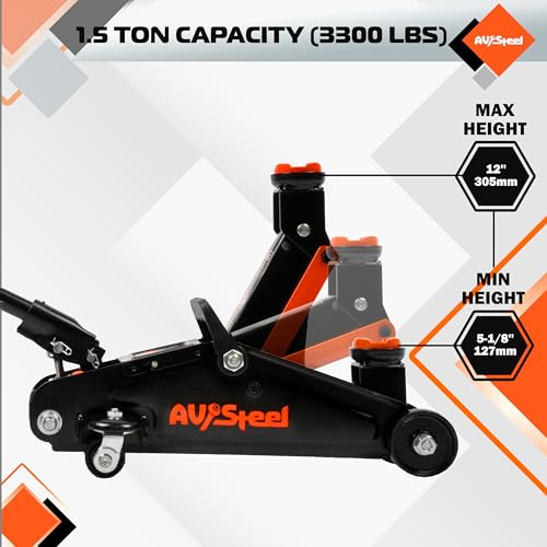1.5 Ton Hydraulic Trolley Jack with Storage Case R1407