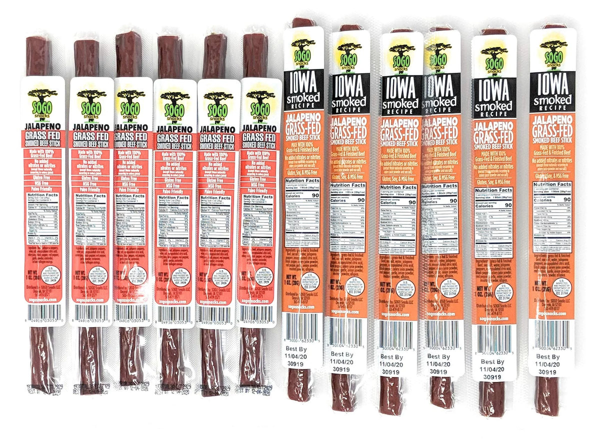 No Sugar 100% Grass-fed Non-GMO Beef Sticks 72 Count G575