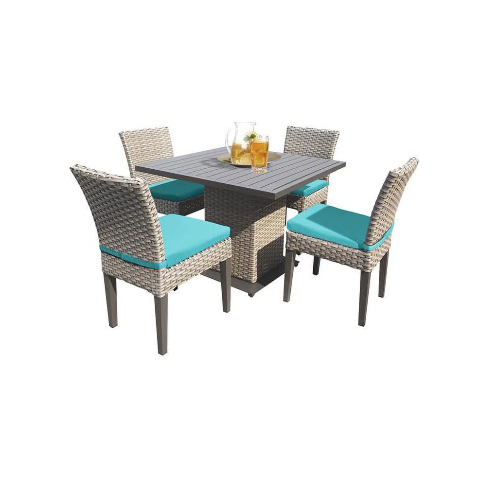 Square Dining Table with 4 Armless Chairs S98176