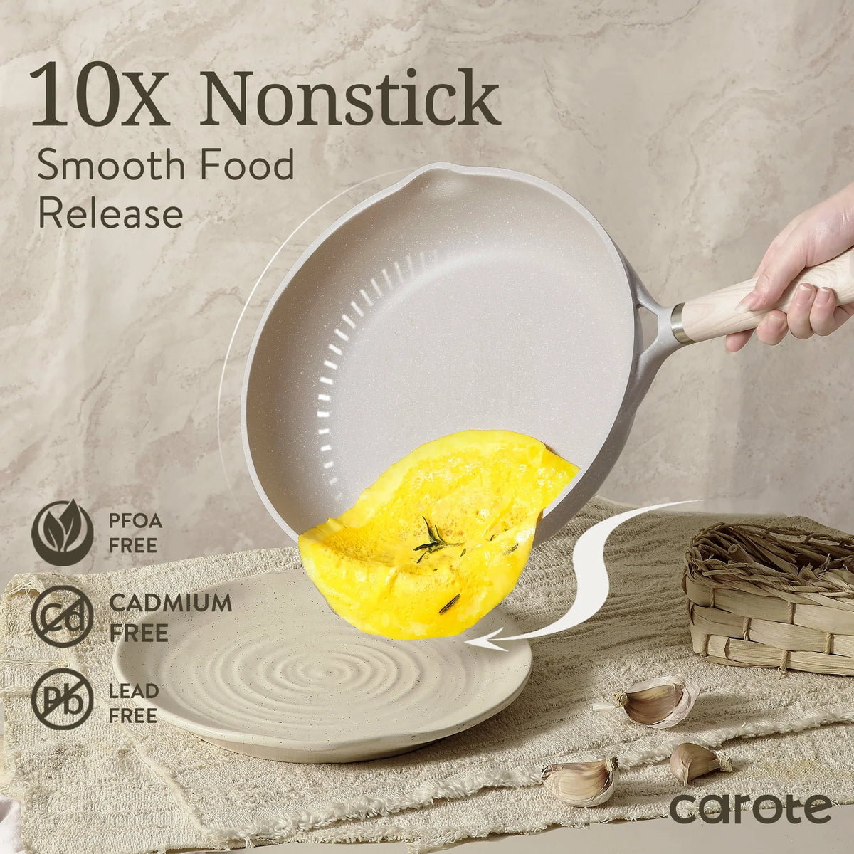 Nonstick 8 Pcs Induction Cookware Set T65010
