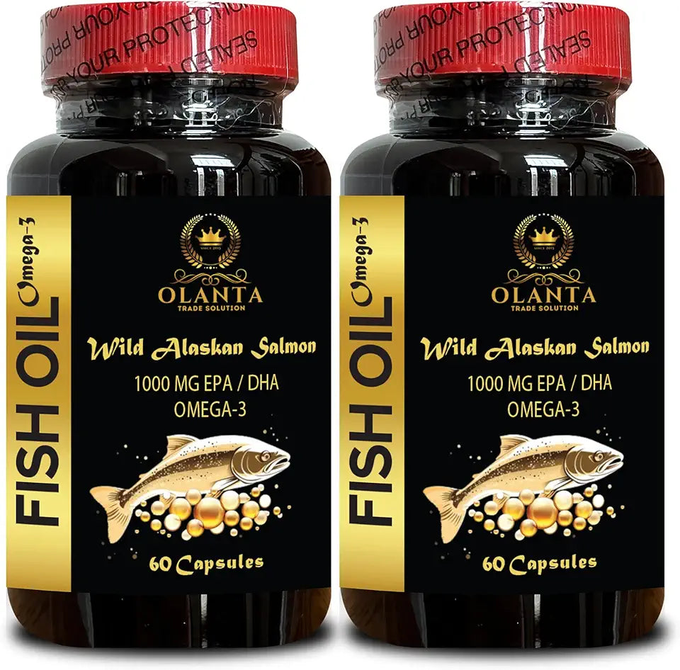 Wild Alaskan Fish Oil Omega-3 EPA DHA Liquid Supplement 120 Softgels Q62213