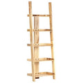 Solid Wood Ladder Bookcase 5 Shelves X338