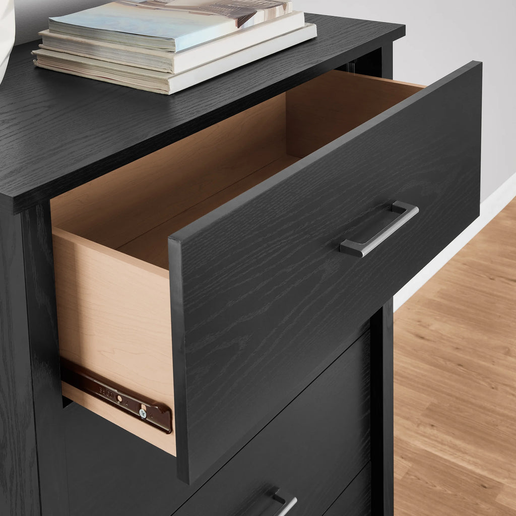 4 Drawer Walnut Finish Dresser O326