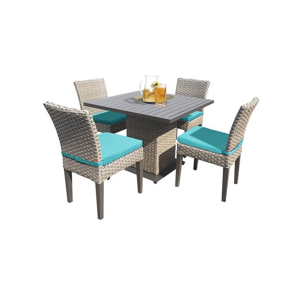 Square Dining Table with 4 Armless Chairs S98176
