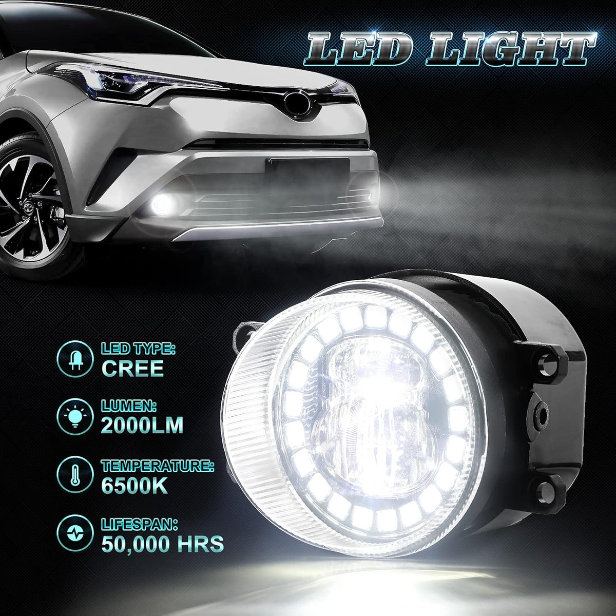 LED Fog Lights Pack of 2 P518