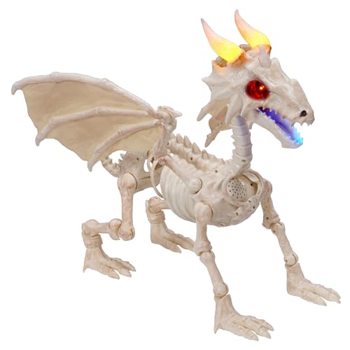 23.6" Mist-Spraying Dragon Skeleton Decoration K899748