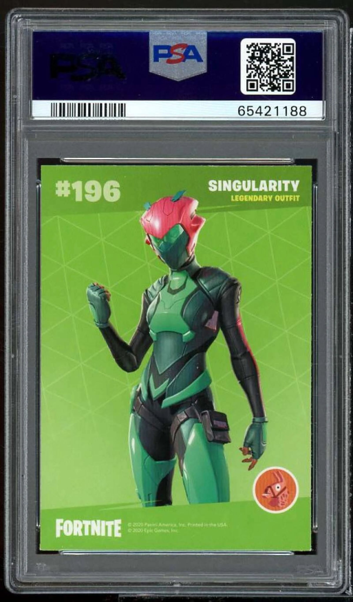 2020 Panini Fortnite USA Optichrome Holo #196 PSA 9 S188