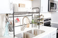 Adjustable Black Stainless Steel Dish Rack G115398