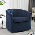 Blue Velvet Swivel Accent Chair N52601