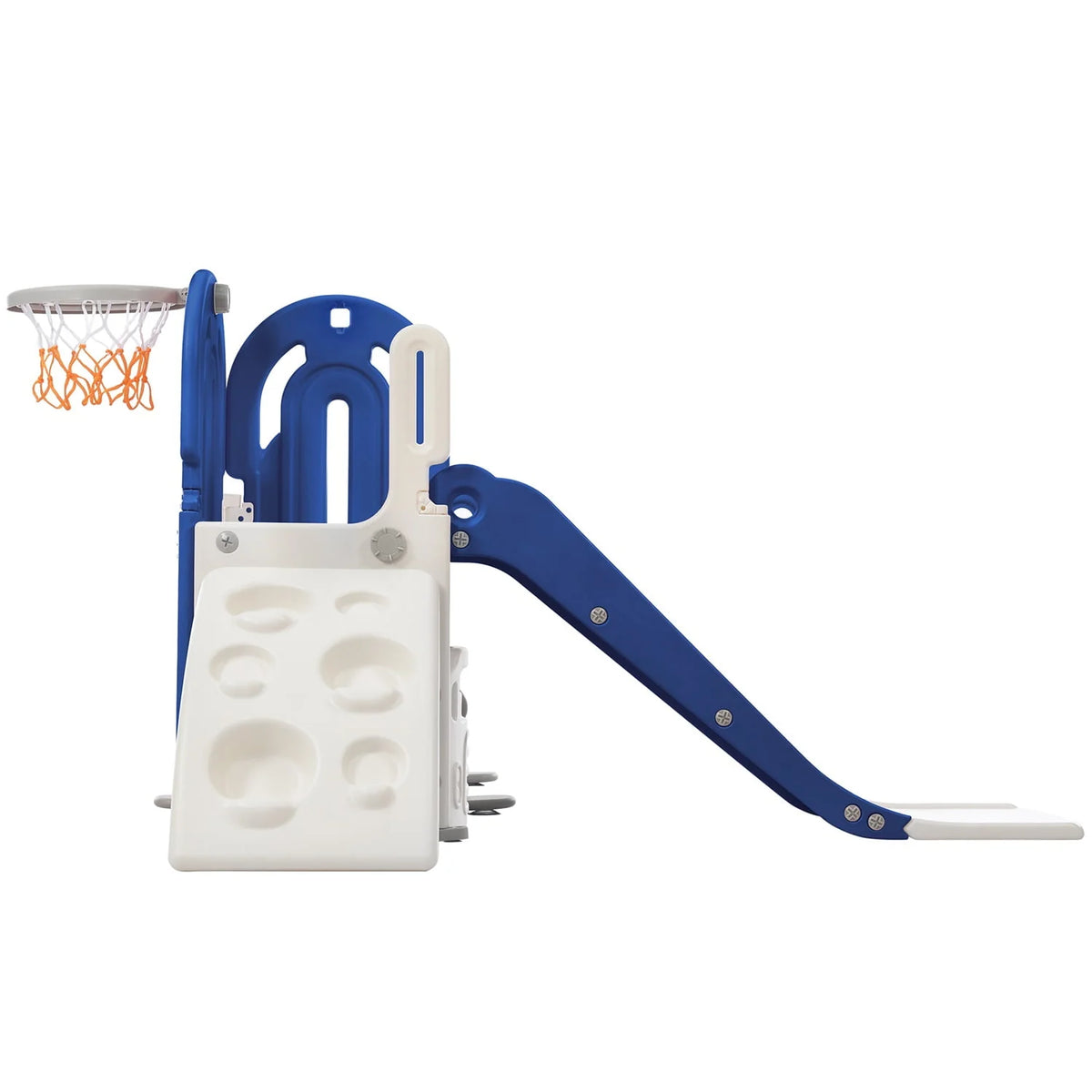 4 in 1 Toddler Climber and Slide Set with Basketball Hoop J412
