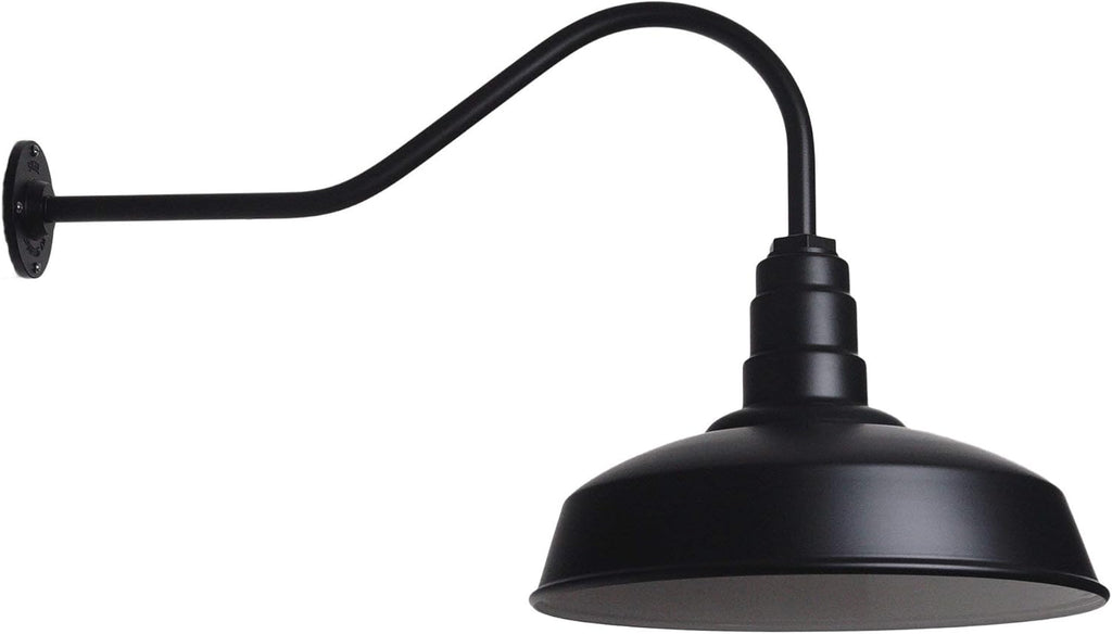 Gooseneck Barn Light Matte Black B402