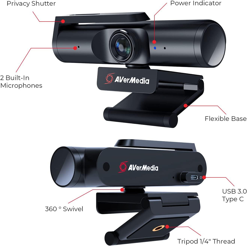 4K UHD Webcam with Microphone S4355