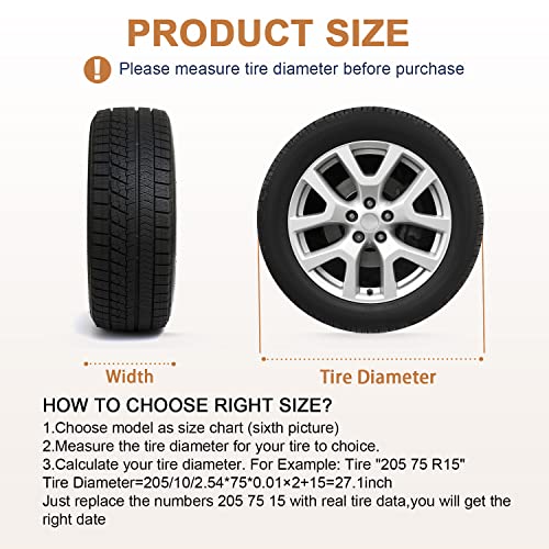 Waterproof Tire Covers Set of 4 N7777