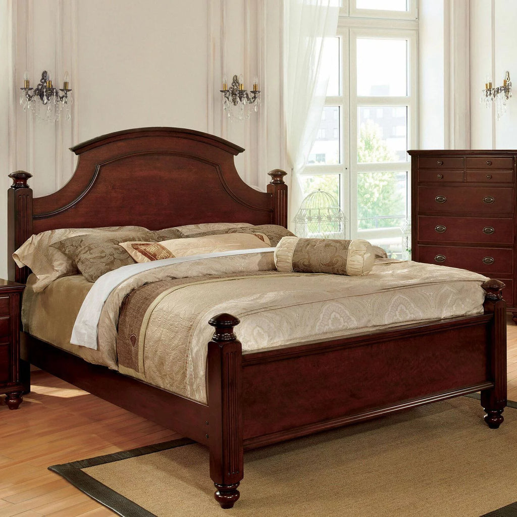 Cherry Solid Wood 5pcs Bedroom Set T711426