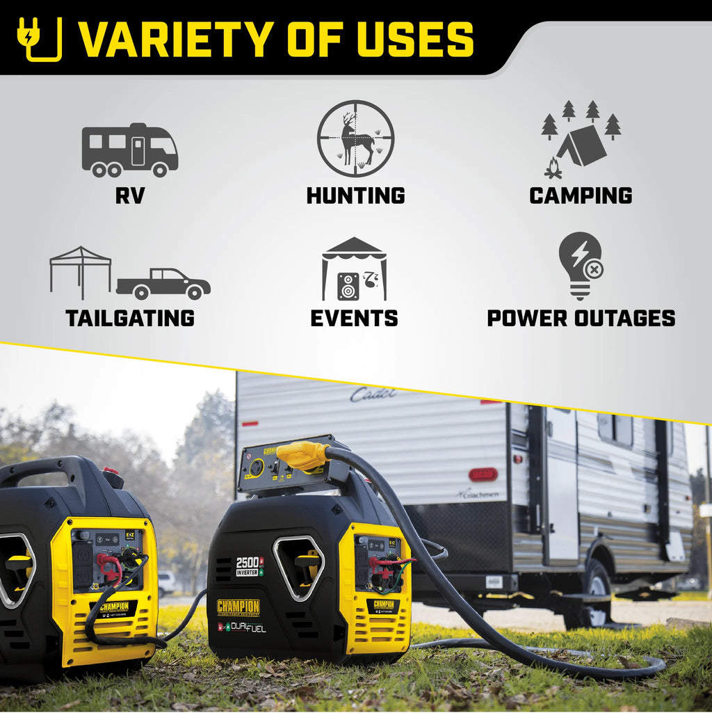 2500-Watt Dual Fuel Inverter Generator F541