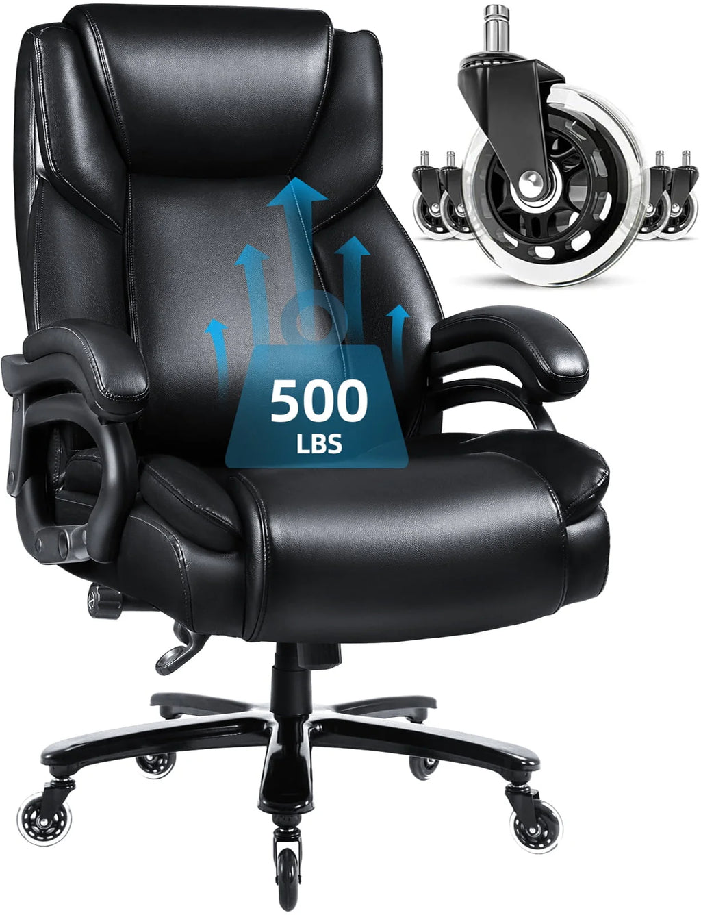 Heavy Duty Big and Tall High Back Office Chair 500lbs S6906