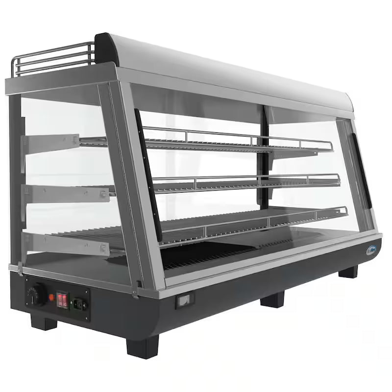 6.5 cu. Ft. 3 Shelf Stainless Steel Food Warmer Display Case K148