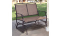Patio Glider Rocking Bench 2 Person Loveseat O115059