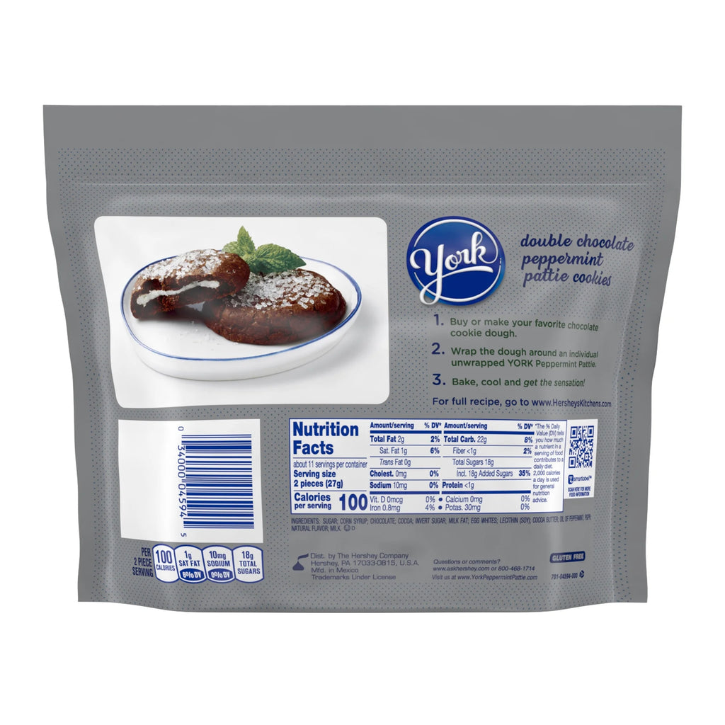Dark Chocolate Peppermint Patties Candy, 10.1 oz, 3 Pack T202636