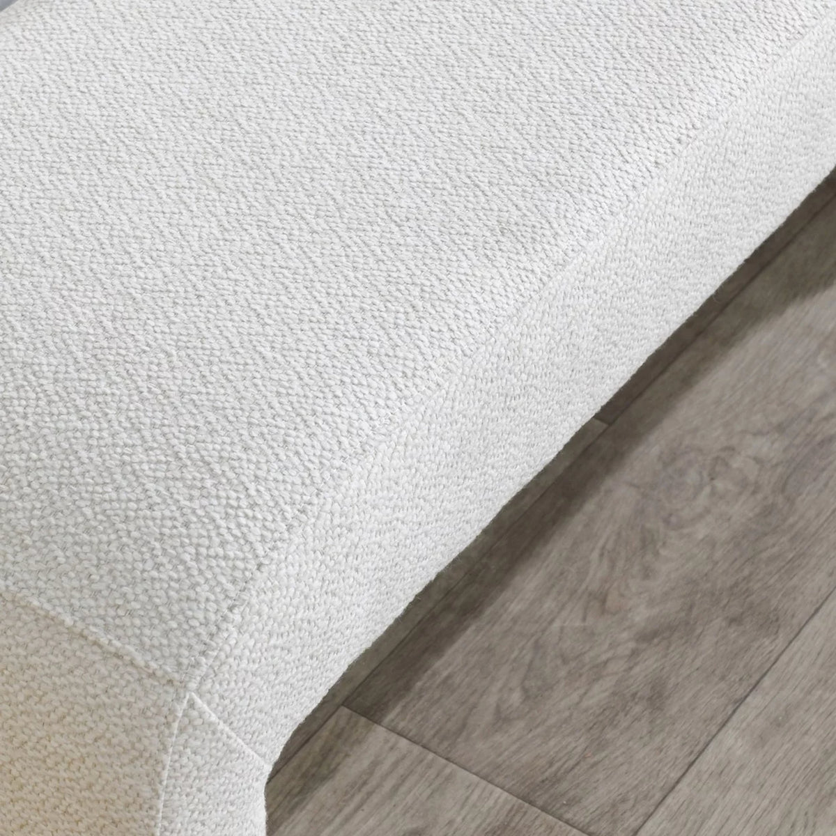54 Inch White Wood Bench F46841