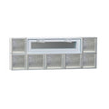 Vented Diamond Pattern Glass Block Window A7375