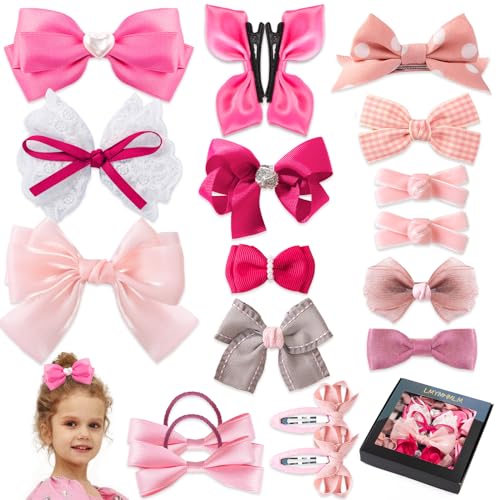 Red Hair Bows with Alligator Hair Clip, Hair Ties, Snap Clip Hairpins Q164