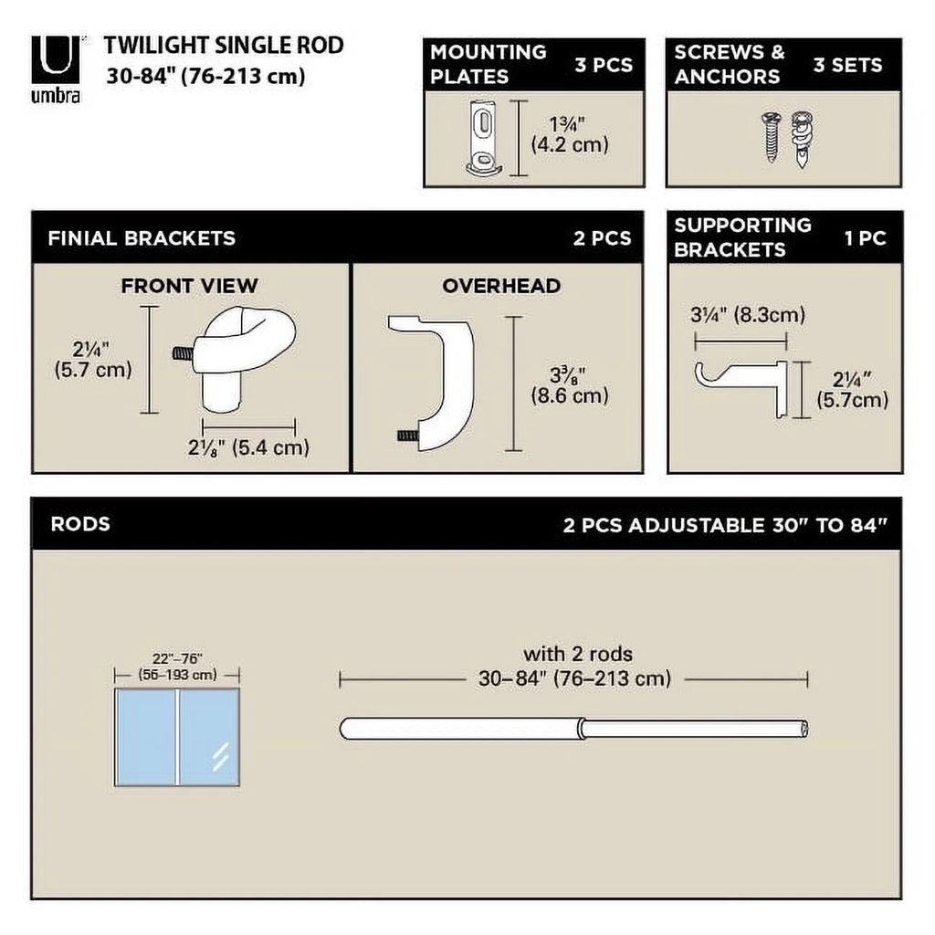 Blackout Curtain Rod P7596