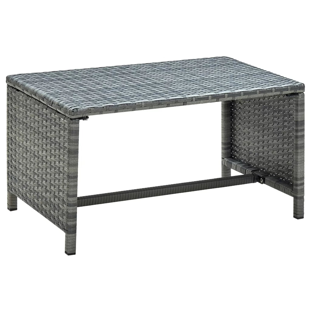 4 Piece Poly Rattan Patio Set with Cushions J54595