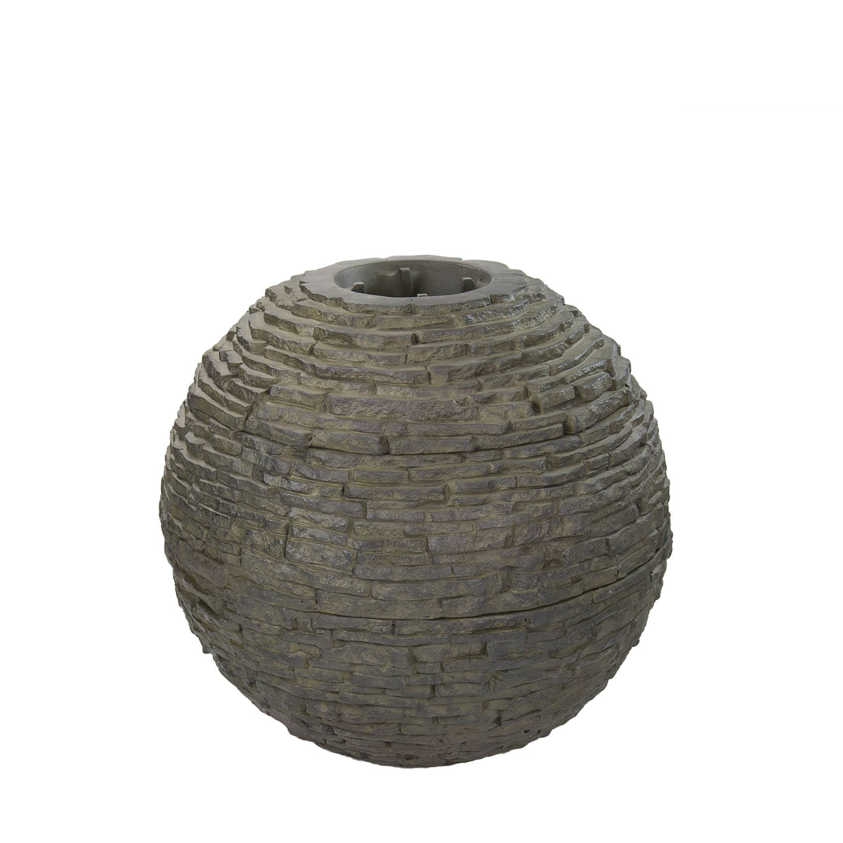Small Stacked Slate Sphere X67324