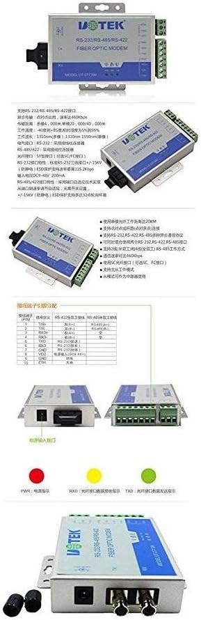 RS-232/422/485 to Optical Fiber Media Converters K58102