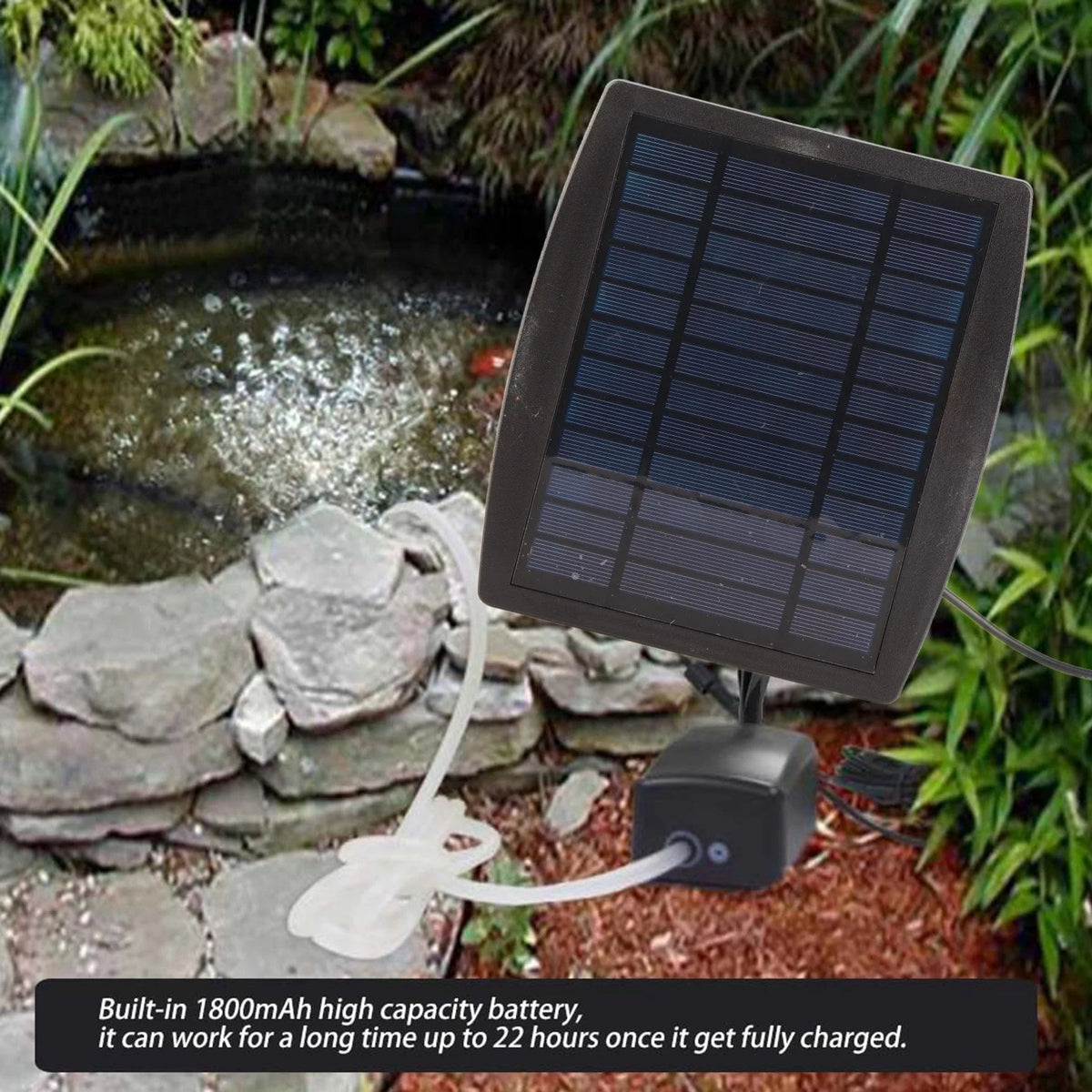 Solar Oxigenador Aireador Bomba de Aire para Piscina Estanque Pecera N8299