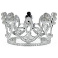 Silver Tone Metal Ostrich Egg Stand Holder O201