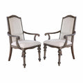 Fabric Arm Chair Set of 2 F40989