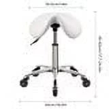 Heavy Duty Hydraulic Swivel Adjustable Rolling Stool with Wheels L1887