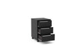 Black 3 Drawer File Cabinet S9419