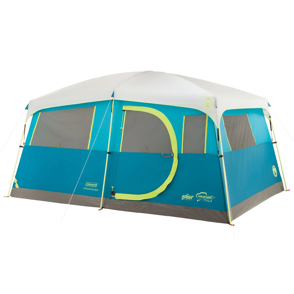 8-Person Light Blue Cabin Camping Tent Q529