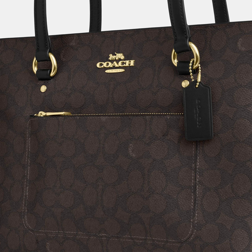 Coach Outlet Station Tote Bag In Signature Canvas