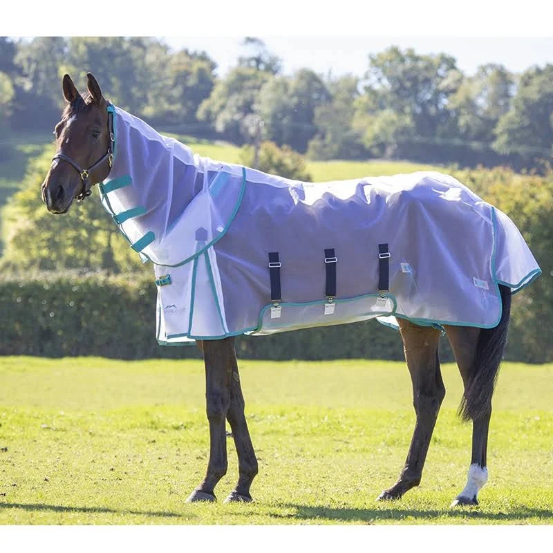 White Detachable Neck Fly Sheet Q195