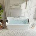 59 Freestanding Whirlpool Bathtub with Faucet I5827