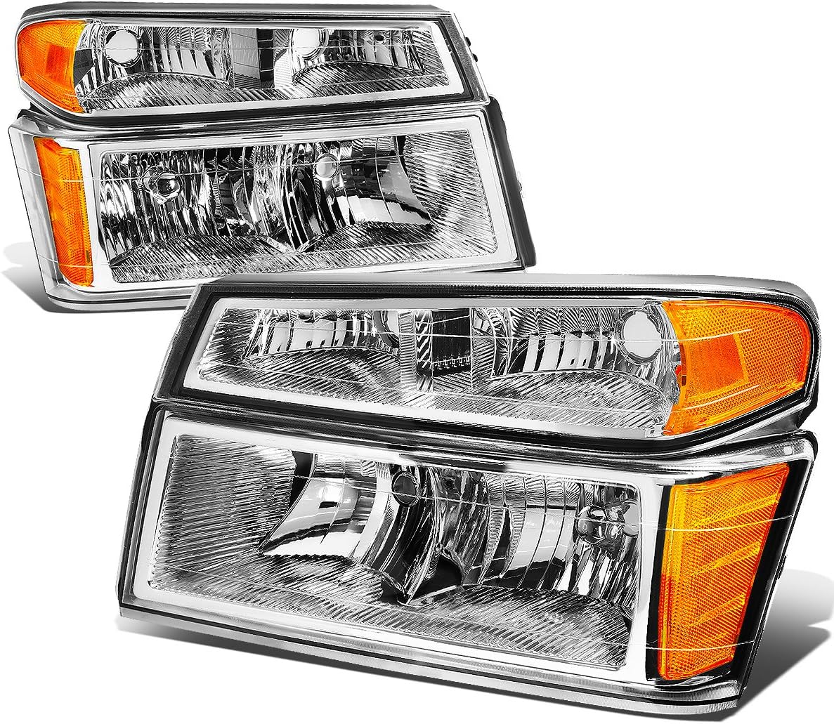 Black Housing Amber Corner Headlights with Signal Lights P39614